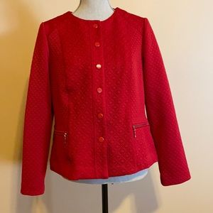 Chicos size one red dress jacket worn once